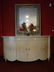 HENREDON MARBLE TOP SIDEBOARD, BOW FRONT, MARBLE TOP, - 3