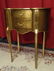 LOUIS XV STYLE GOLD GILT TABLE, KIDNEY SHAPE, 2 DRAWERS - 3