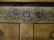 2 PC PAINTED CONSOLE CABINET AND MIRROR, ANTIQUED - 8