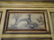 2 PC PAINTED CONSOLE CABINET AND MIRROR, ANTIQUED - 9