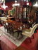 THOMASVILLE MAHOGANY DINING TABLE WITH 6 CHAIRS, 2 - 2