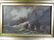 SEASCAPE PAINTING ON BOARD, UNSIGNED, FRAMED SIZE 19.5" - 2