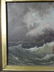 SEASCAPE PAINTING ON BOARD, UNSIGNED, FRAMED SIZE 19.5" - 3