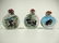 3 PC CHINESE INSIDE PAINTED SNUFF BOTTLES, 2 HAVE