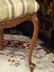 PAIR ORNATE WOOD CHAIRS, CARVED FEMALE BUSTS ON SEAT - 2