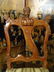 PAIR ORNATE WOOD CHAIRS, CARVED FEMALE BUSTS ON SEAT - 6