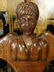 PAIR ORNATE WOOD CHAIRS, CARVED FEMALE BUSTS ON SEAT - 7