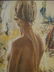 FEMALE NUDE PAINTING ON CANVAS, GALLERY WRAPPED, SIGNED - 2