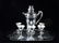 7 PC CHROME FINISH BARWARE, INCLUDES PITCHER APPROX