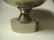 PAIR CAST METAL PEDESTAL BOWLS, ALUMINUM FINISH, APPROX - 5