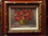 OIL ON CANVAS PAINTING, FLORAL STILL LIFE, RED ROSES,