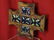 WOOD AND CERAMIC WALL CHEST, CARVED WOOD FRAME WITH - 2