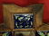 WOOD AND CERAMIC WALL CHEST, CARVED WOOD FRAME WITH - 6