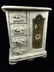 JEWELRY BOX, SHABBY CHIC DISTRESSED WHITE FINISH, 4