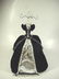 JEWELRY STAND, MANNEQUIN FORM WITH BLACK DRESS, APPROX