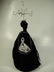 JEWELRY STAND, MANNEQUIN FORM WITH BLACK DRESS, APPROX - 5