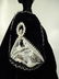 JEWELRY STAND, MANNEQUIN FORM WITH BLACK DRESS, APPROX - 6