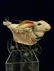 RABBIT FORM BABY CARRIAGE SCULPTURE, WICKER, METAL, AND - 4