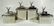 4 PC DECORATIVE METAL CANISTERS, RECLINING STAG