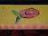 PAINTED WOOD SHELF WITH FLORALS, APPROX 4'W - 3