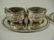 6 PC INDIVIDUAL SALT CELLARS WITH TRAYS, INCLUDES 4 - 2