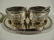 6 PC INDIVIDUAL SALT CELLARS WITH TRAYS, INCLUDES 4 - 3