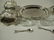 6 PC INDIVIDUAL SALT CELLARS WITH TRAYS, INCLUDES 4 - 7