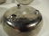 4 PC CAST METAL BOWLS, ALUMINUM FINISH, WITH FEET, - 5