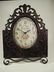 VINTAGE FRENCH STYLE BATTERY OPERATED TABLE CLOCK, - 2