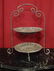WICKER AND METAL 2 TIER SERVING DISH, NEW NEVER USED,