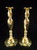 PAIR BRASS CANDLE HOLDERS, 11" X 4", SKU9002.09