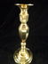 PAIR BRASS CANDLE HOLDERS, 11" X 4", SKU9002.09 - 3