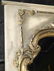 LARGE ROCOCO GILT WOOD MIRROR, ANTIQUED WHITE AND GOLD - 6