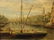 ANTIQUE OIL ON CANVAS PAINTING, EUROPEAN WATERFRONT - 4