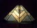 TIFFANY STYLE LEADED STAINED GLASS LAMP BY SPLENDOUR - 2