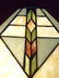 TIFFANY STYLE LEADED STAINED GLASS LAMP BY SPLENDOUR - 7