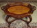 OVAL MARQUETRY TRAY TABLE, EARLY 20TH C., INLAID - 4