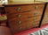 4 DRAWER MAHOGANY VENEER CHEST, OVAL BRASS PULLS, BRASS - 2