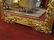 HUGE LOUIS XIV STYLE GOLD GILT MIRROR, CARVED FLORALS - 7