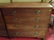 4 DRAWER CHEST, OVAL BRASS PULLS, BRASS ESCUTCHEONS, - 2