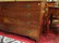 4 DRAWER CHEST, OVAL BRASS PULLS, BRASS ESCUTCHEONS, - 4