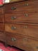 4 DRAWER CHEST, OVAL BRASS PULLS, BRASS ESCUTCHEONS, - 5