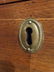 4 DRAWER CHEST, OVAL BRASS PULLS, BRASS ESCUTCHEONS, - 8
