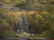 OIL ON BOARD PAINTING, HOUSE BY WATERFALL, UNSIGNED, - 5