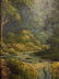 OIL ON BOARD PAINTING, HOUSE BY WATERFALL, UNSIGNED, - 6