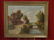OIL ON CANVAS PAINTING, EUROPEAN CANAL SCENE, SIGNED C.
