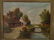 OIL ON CANVAS PAINTING, EUROPEAN CANAL SCENE, SIGNED C. - 2