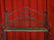 BLUE PAINTED BAKER'S RACK, METAL AND WOOD, FOLDING - 3