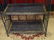 BLUE PAINTED BAKER'S RACK, METAL AND WOOD, FOLDING - 6