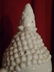 LARGE CERAMIC BUDDHA HEAD SCULPTURE, WHITE CRAQUELURE - 5